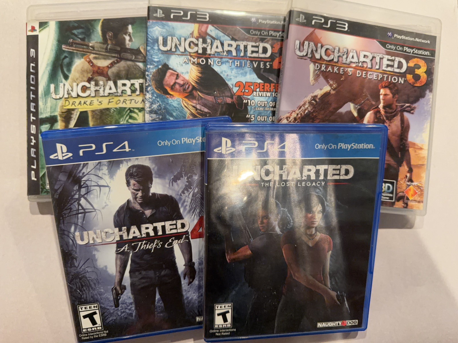 Uncharted Collection BUNDLE; All CIB (Sony PlayStation 3 & 4)