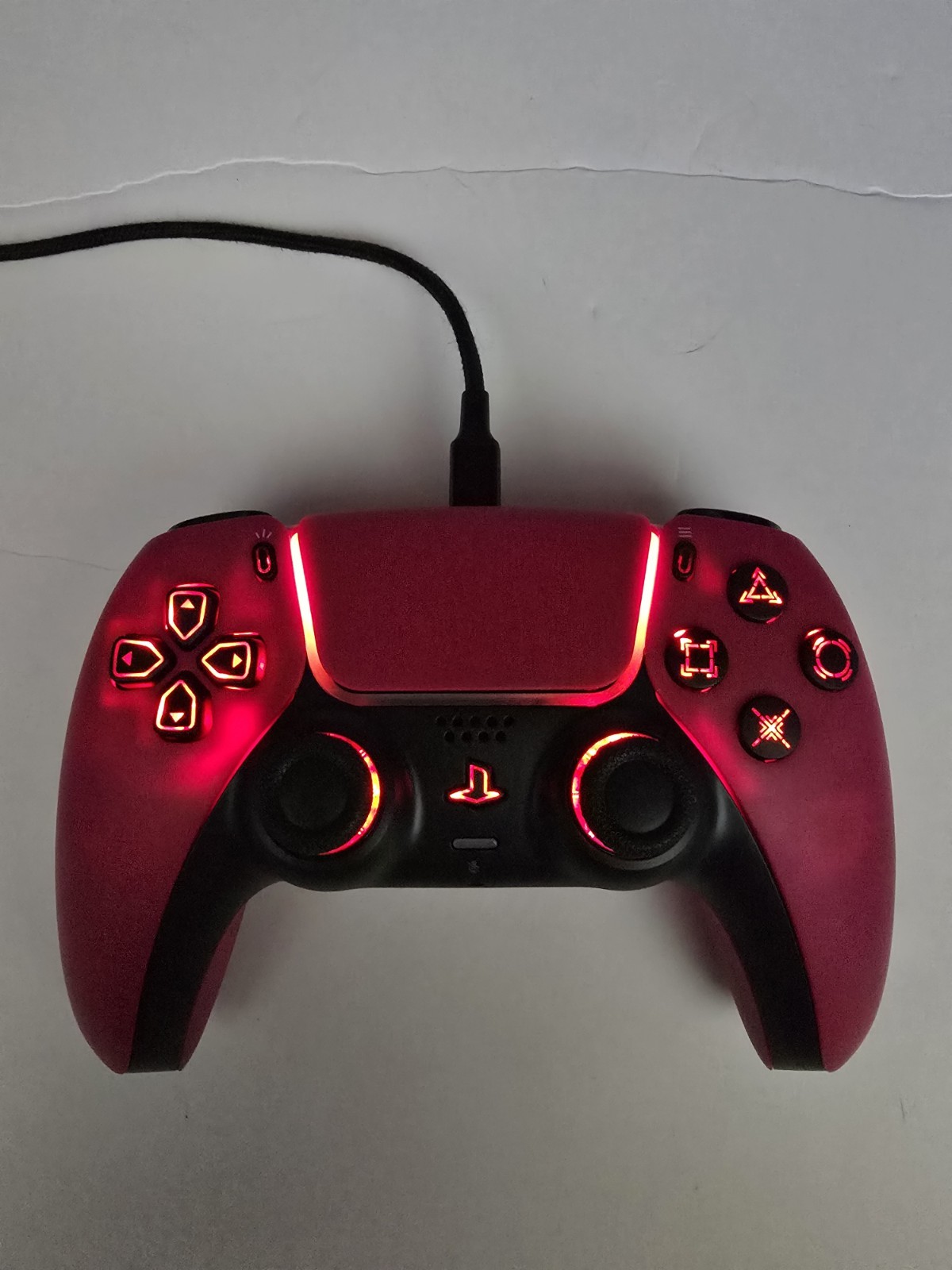 SONY COSMIC RED PS5 LED LIGHTS CONTROLLER, 7 DIFFERENT COLORS