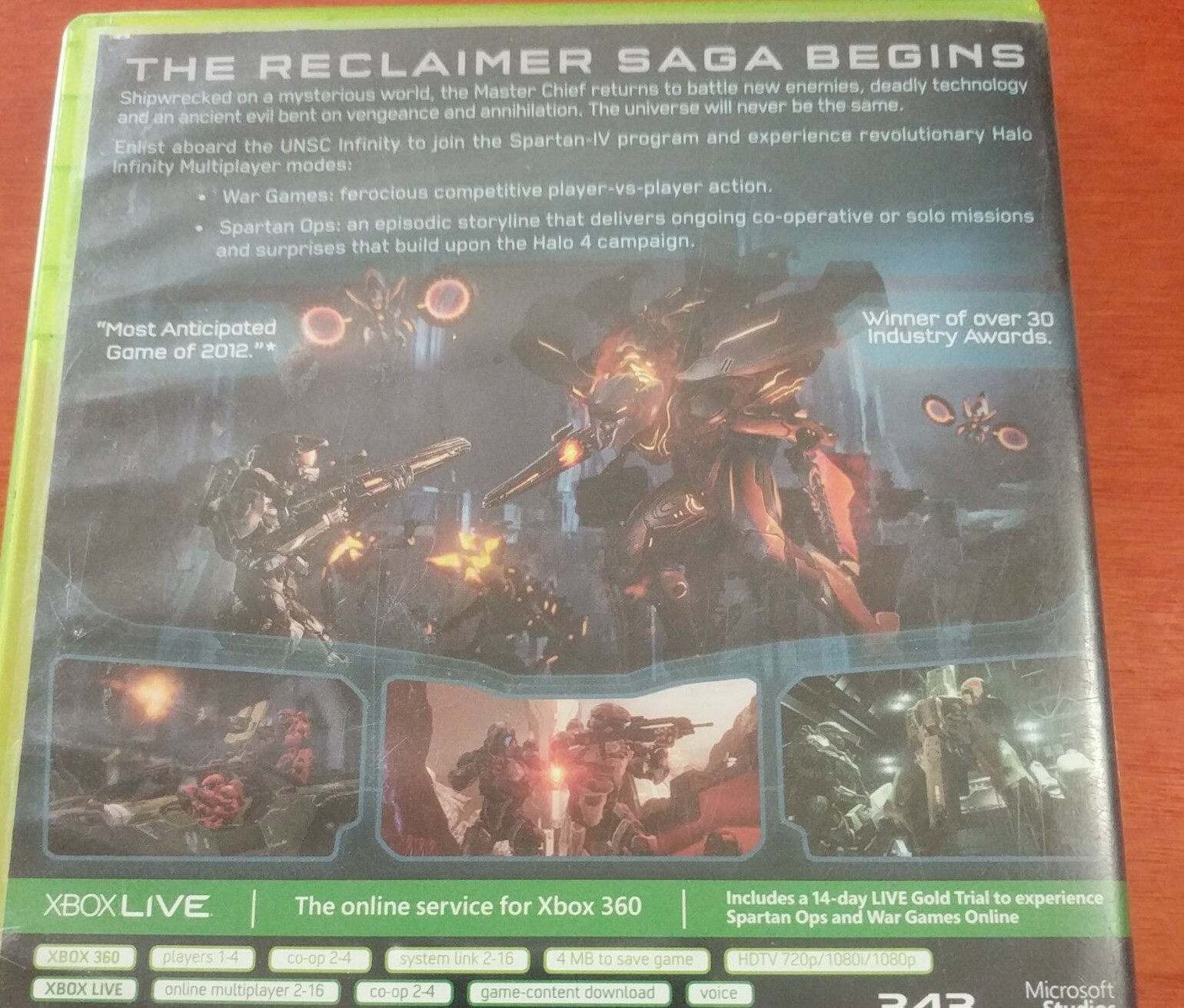 Halo 4 Microsoft Xbox 360 Studios 343 Industries Havok Dolby Digital Mature
