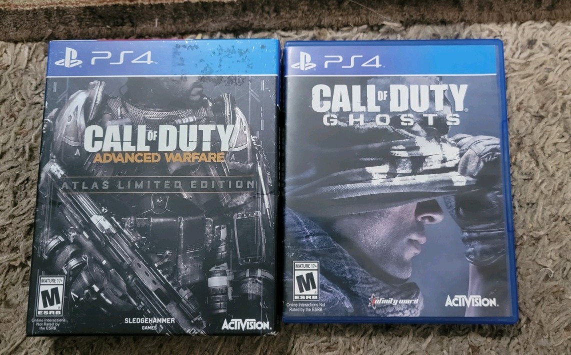 Call Of Duty Advanced Warfare And Call of duty Ghosts both complete Nice