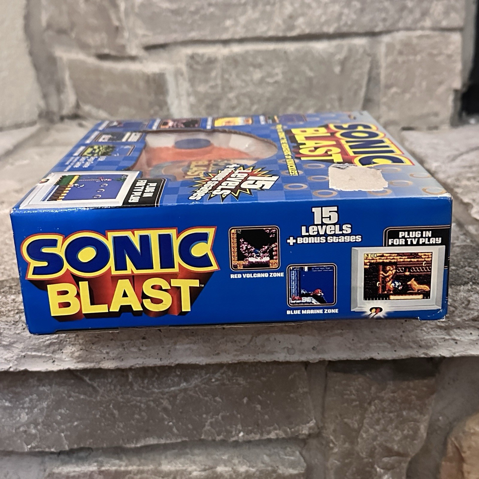 New 2005 Sonic Blast Plug-In TV Play Sonic The Hedgehog Handheld Controller Game