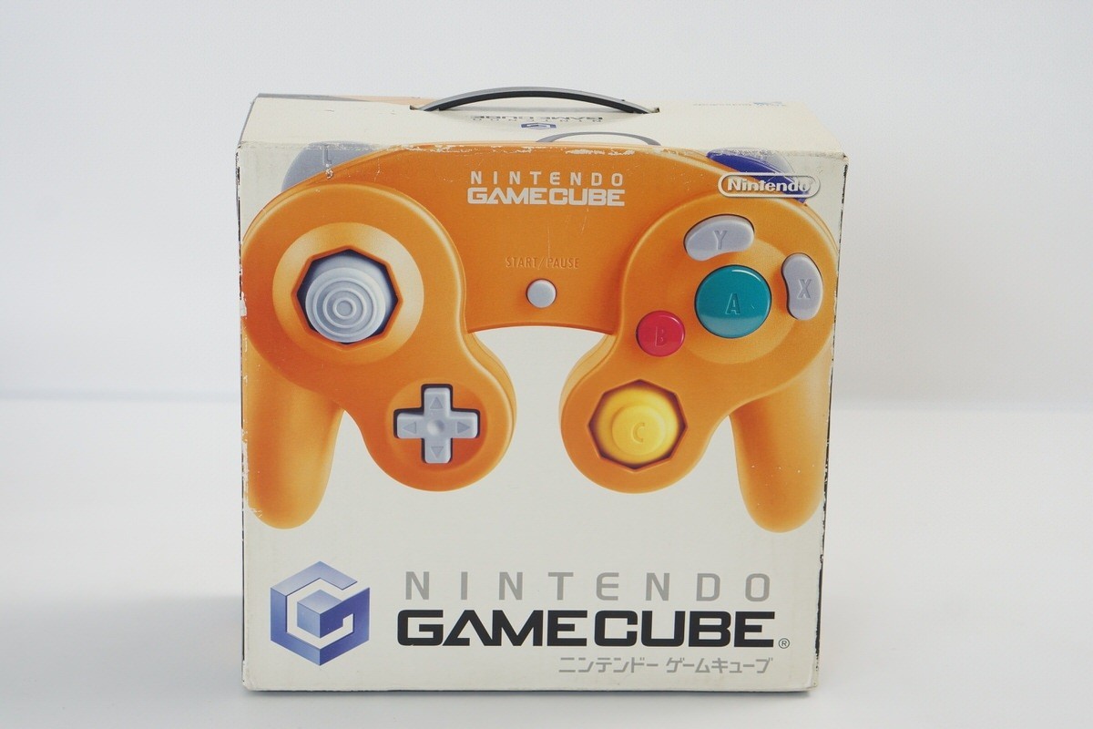Gamecube Orange Console Boxed DOL-001JP For Japan Game Tested System DN11110503