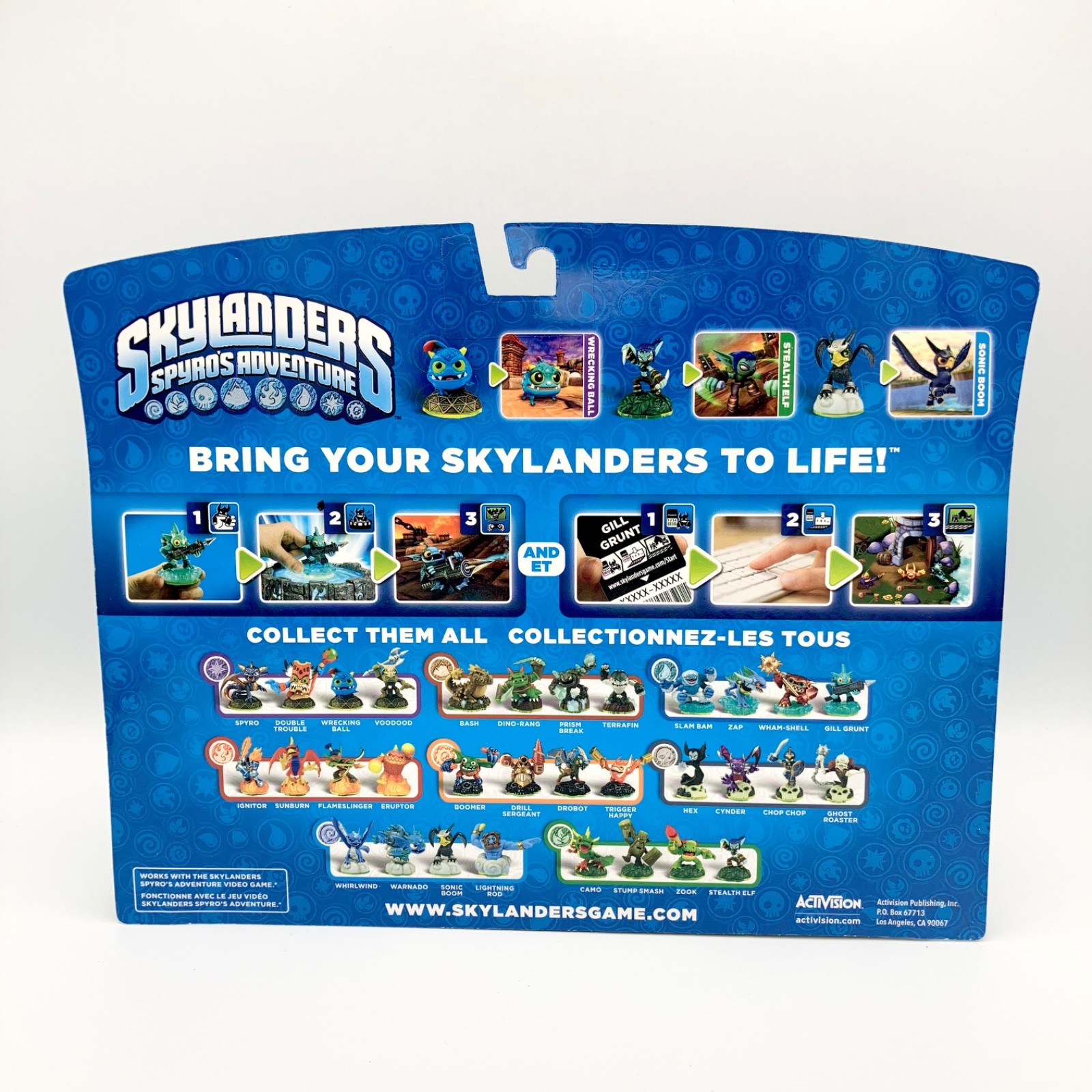 Skylanders Spyros Adventure Figure Pack Wrecking Ball Stealth Elf Sonic Boom NEW