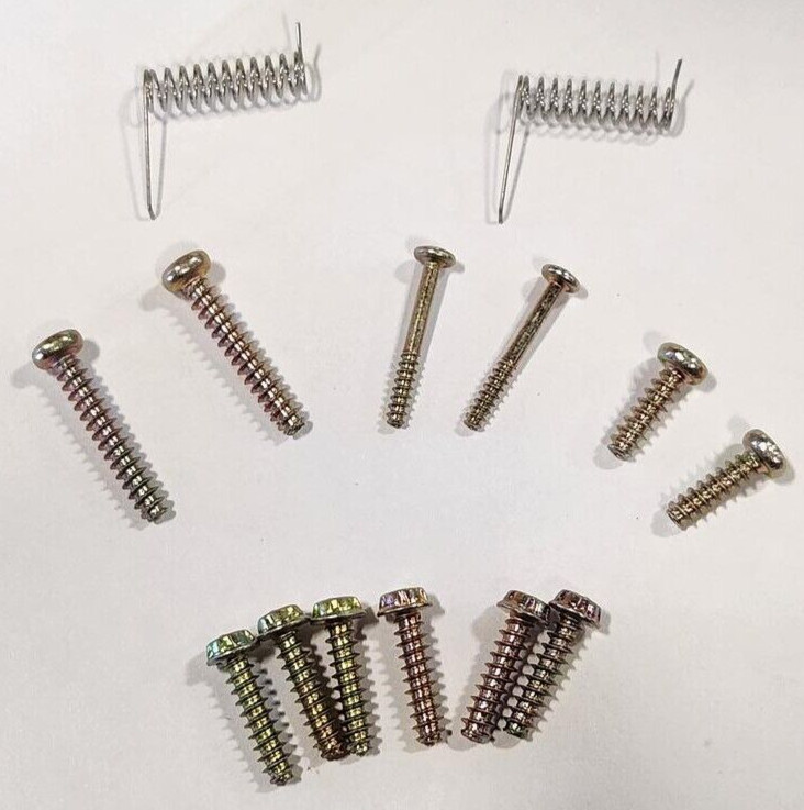 Security Bit Screw Set for Nintendo 64 N64 Housing Game System Console springs