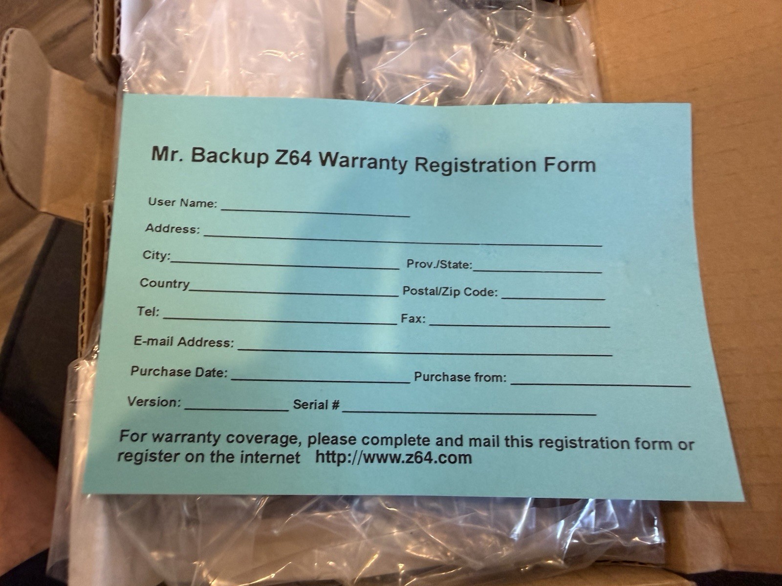 Mr. Backup Z64 V2.16C – Complete in Box – 256MB RAM – Rare N64 Backup Unit
