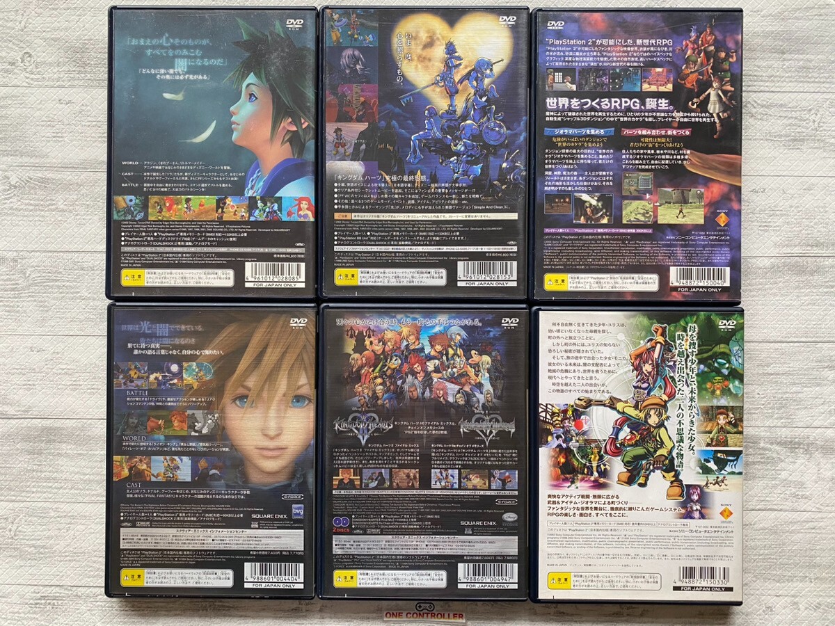 SONY PS2 Kingdom Hearts ⅠⅡ & Final Mix & Dark Cloud & Dark Chronicle from Japan