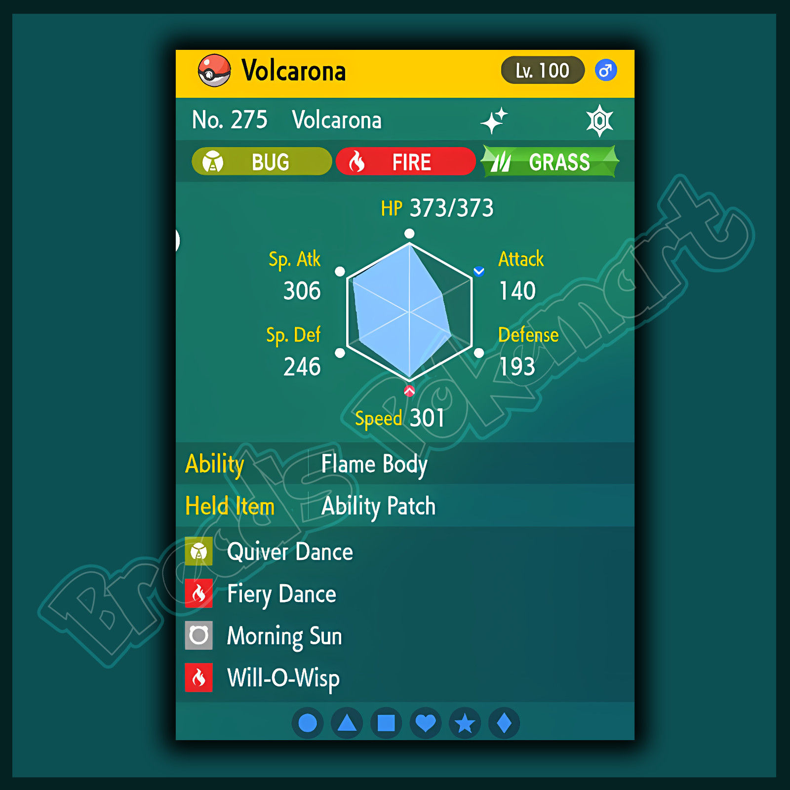 VOLCARONA ✨ SHINY 6IV ✨ Pokemon SCARLET and VIOLET lv100 Battle Ready +VGC EVs