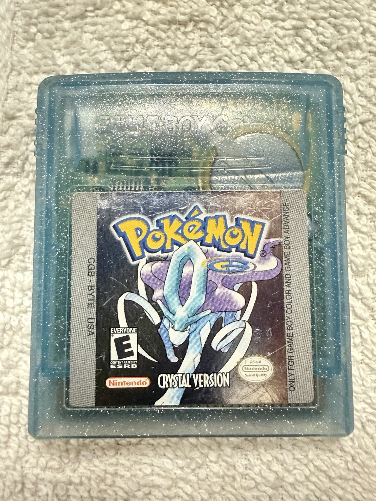 Pokemon Crystal Version (Nintendo Gameboy Color, 2001) GBC Authentic New Battery