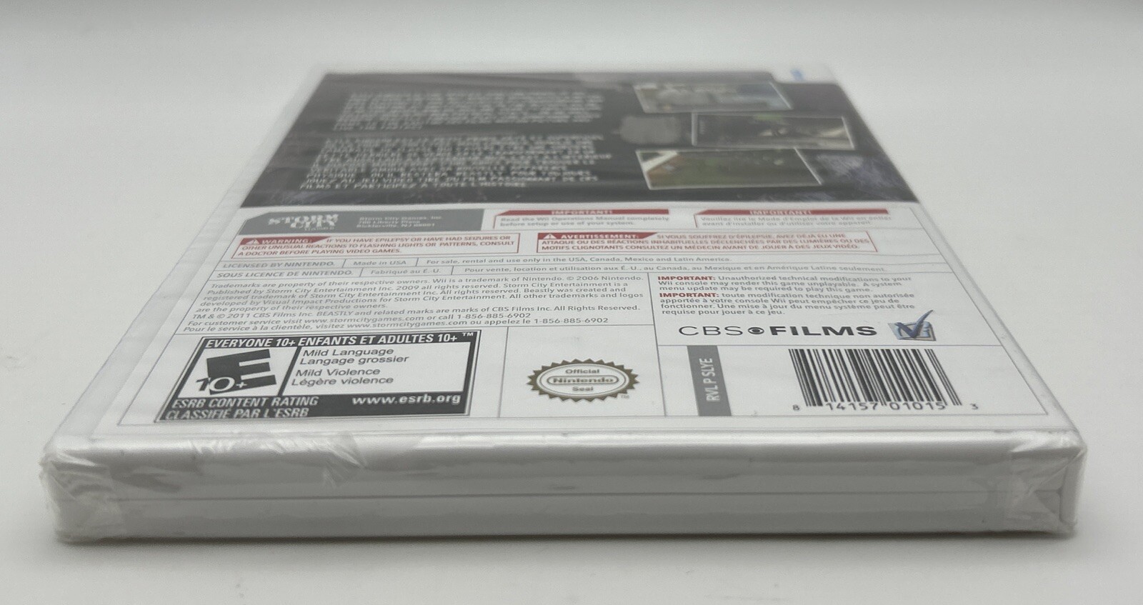 Beastly (Nintendo Wii, 2011) New- Seal Rip-Storm City Games CBS