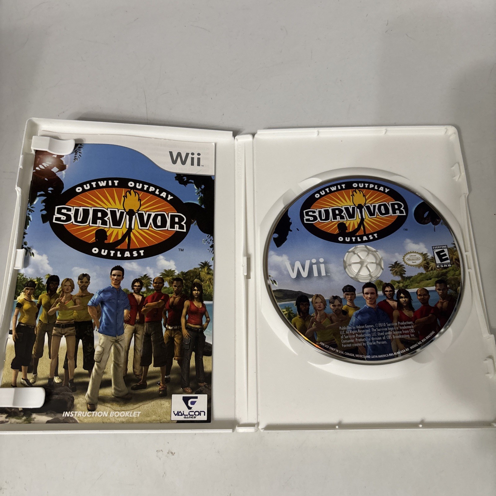 Survivor Wii Game 2010 Outwit Outplay Outlast Nintendo Wii Complete in Box CIB