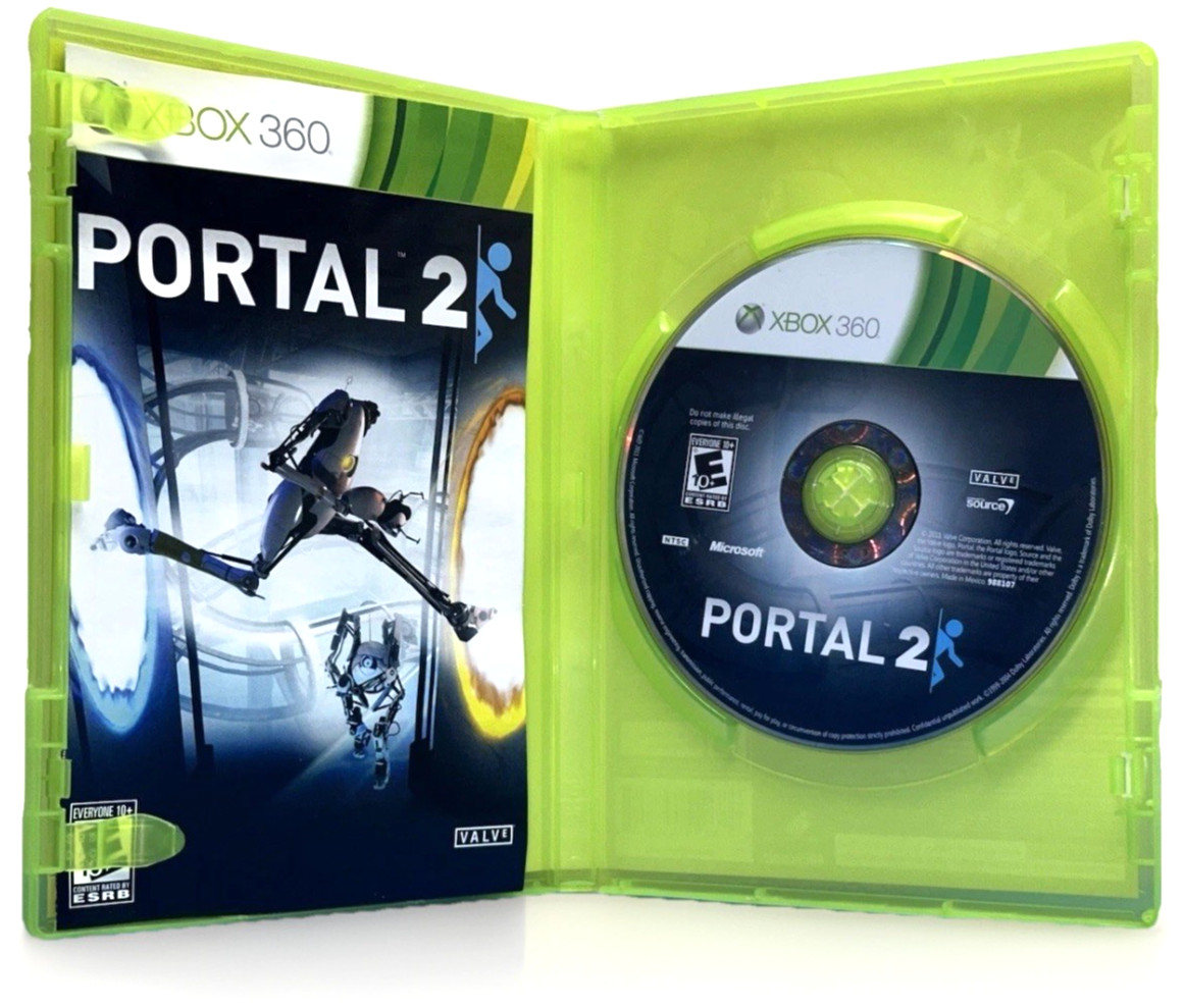 VALVE- Portal 2 (Microsoft Xbox 360, 2011) Complete VG Tested Free S&H