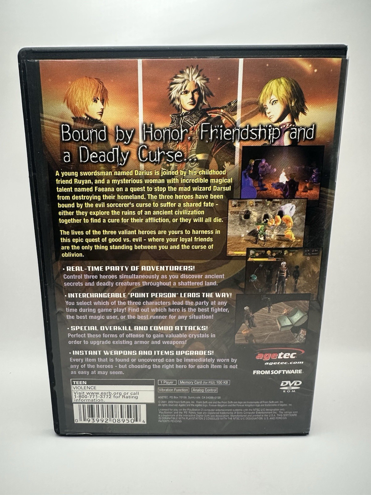 Forever Kingdom PlayStation 2 CIB Very Good