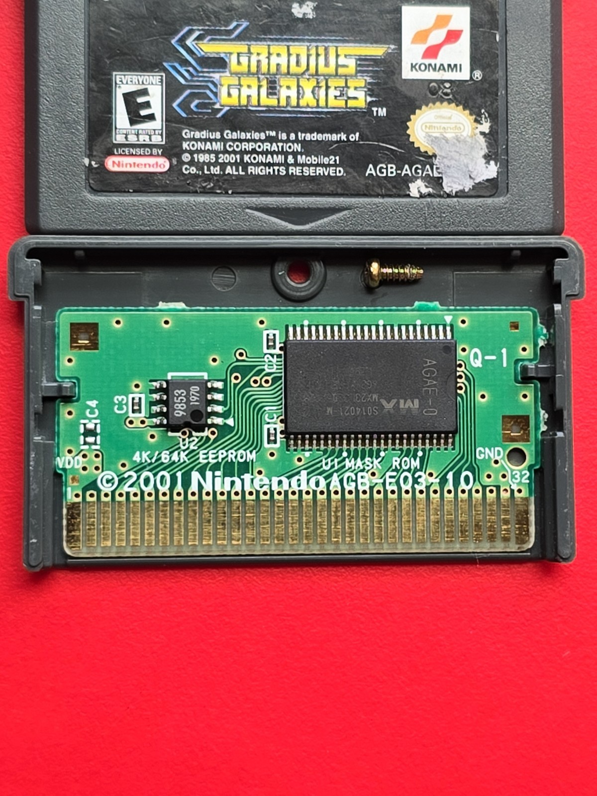 Gradius Galaxies Game Boy Advance Nintendo GBA Authentic Saves Atari Classic