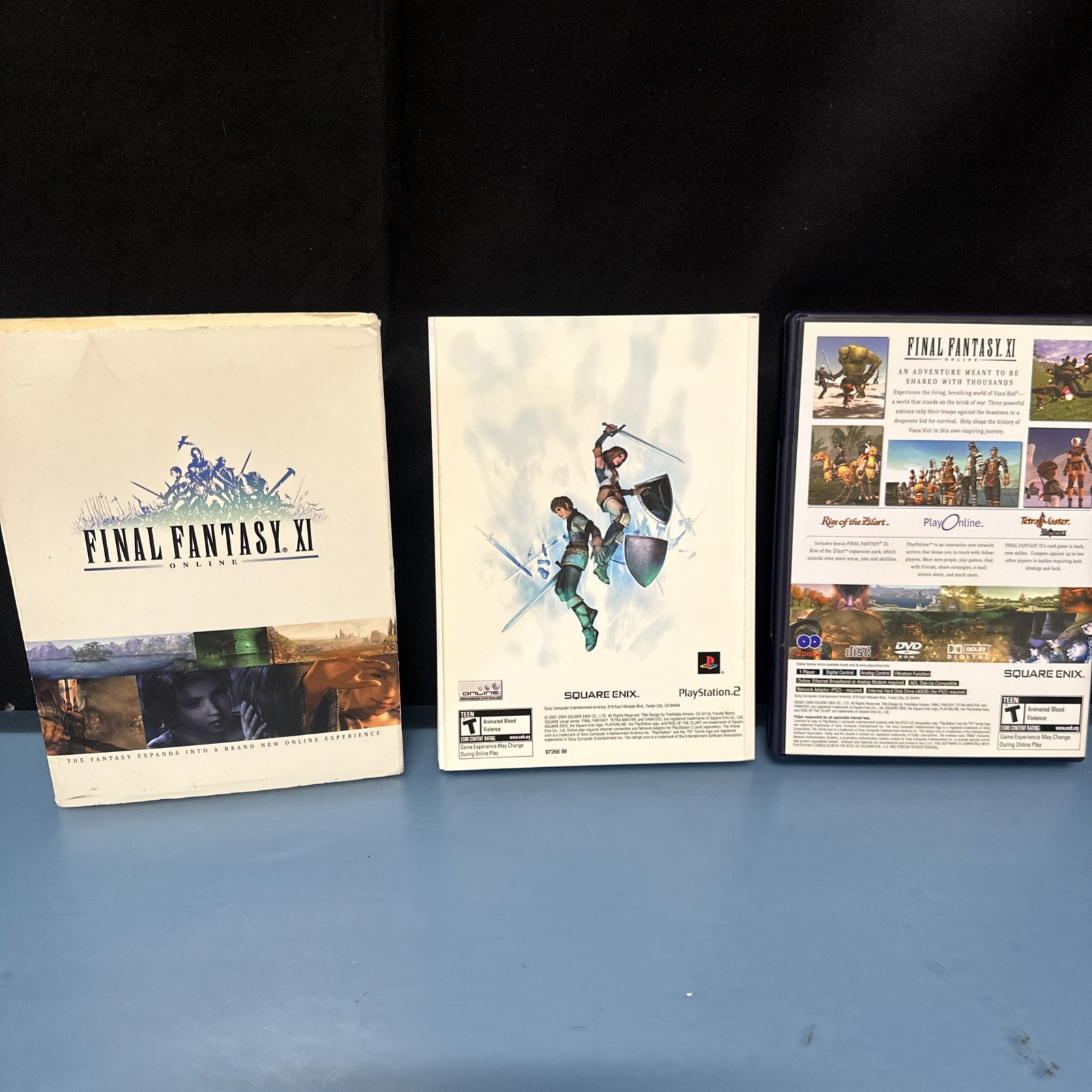 Final Fantasy XI Online PS2 (Sony PlayStation 2 2004) Complete With Book