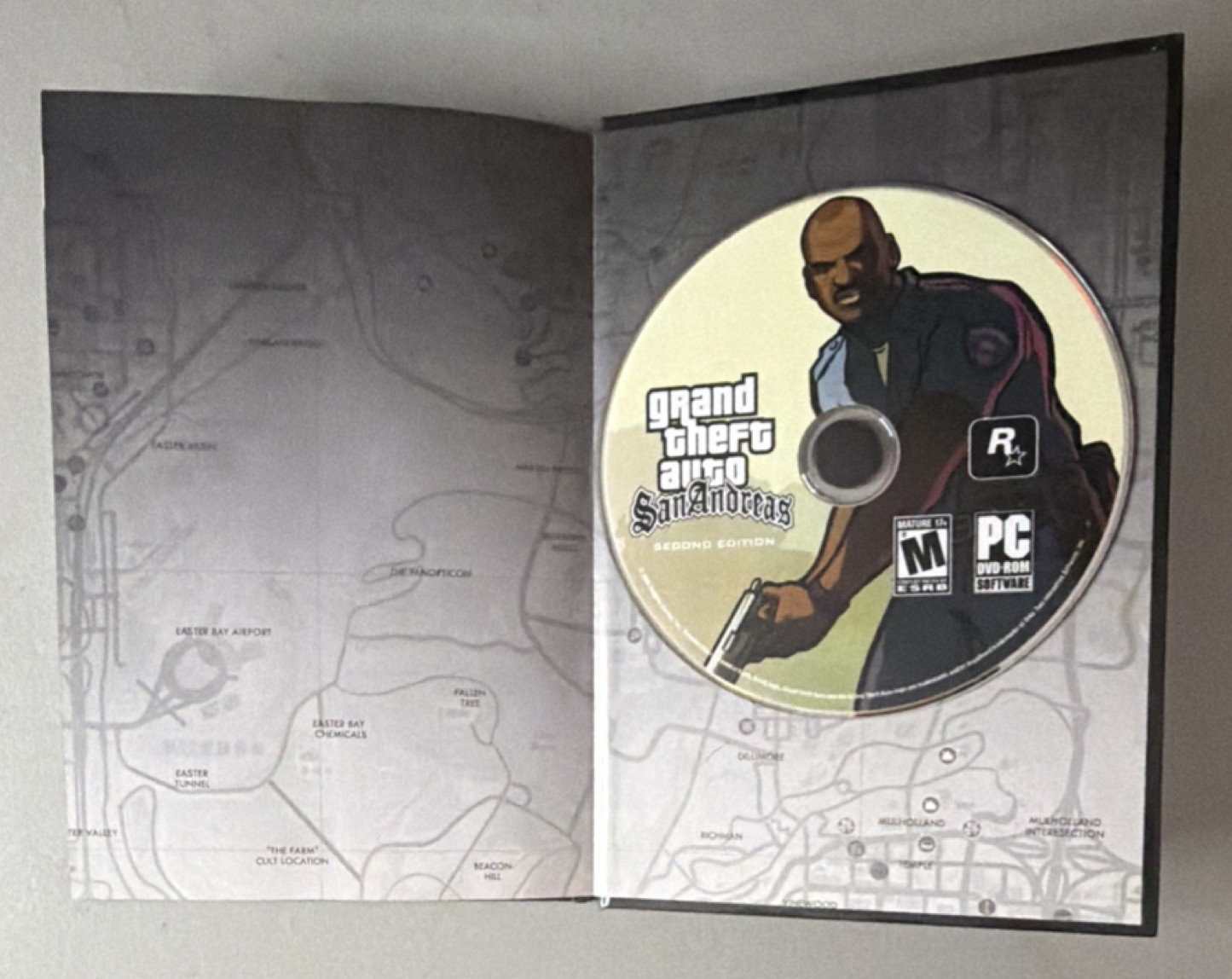 Grand Theft Auto: San Andreas Second Edition PC Rockstar Games Manual Map