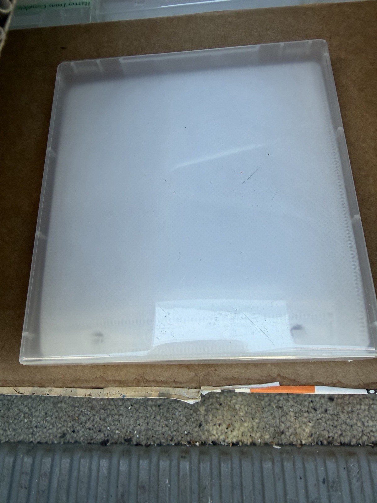 NES Clear Plastic Hard Clamshell Case Unbranded Nintendo Holds 8 CDs