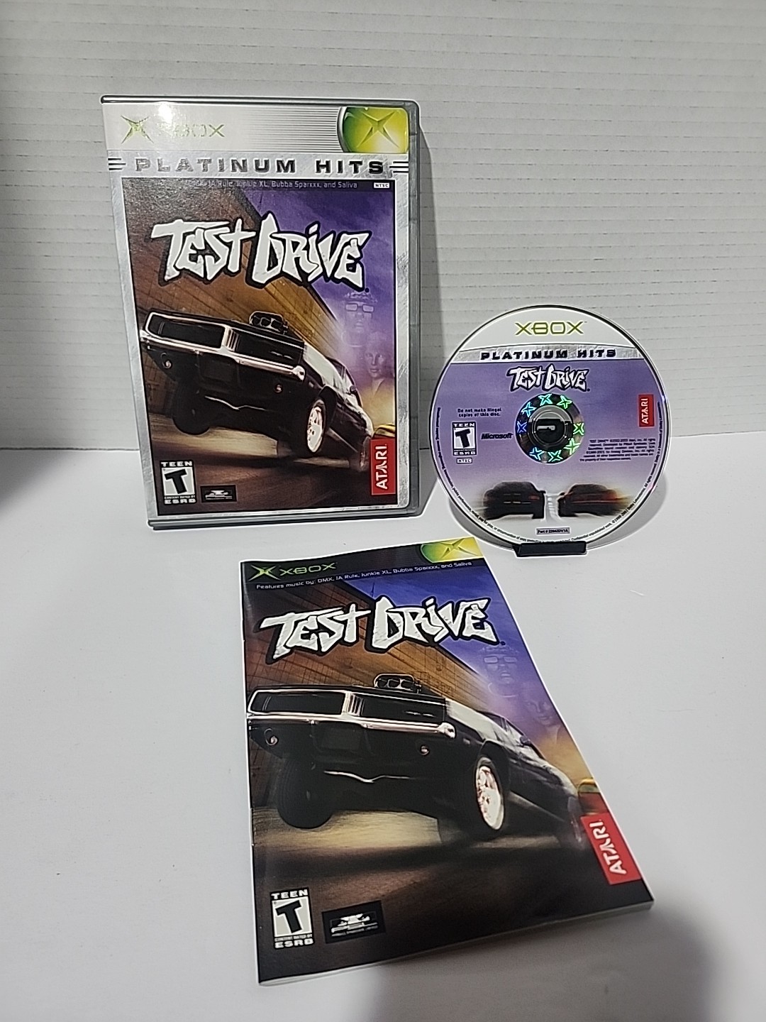 Test Drive (Microsoft Xbox 002) Tested Working – Platinum Hits No Scratches