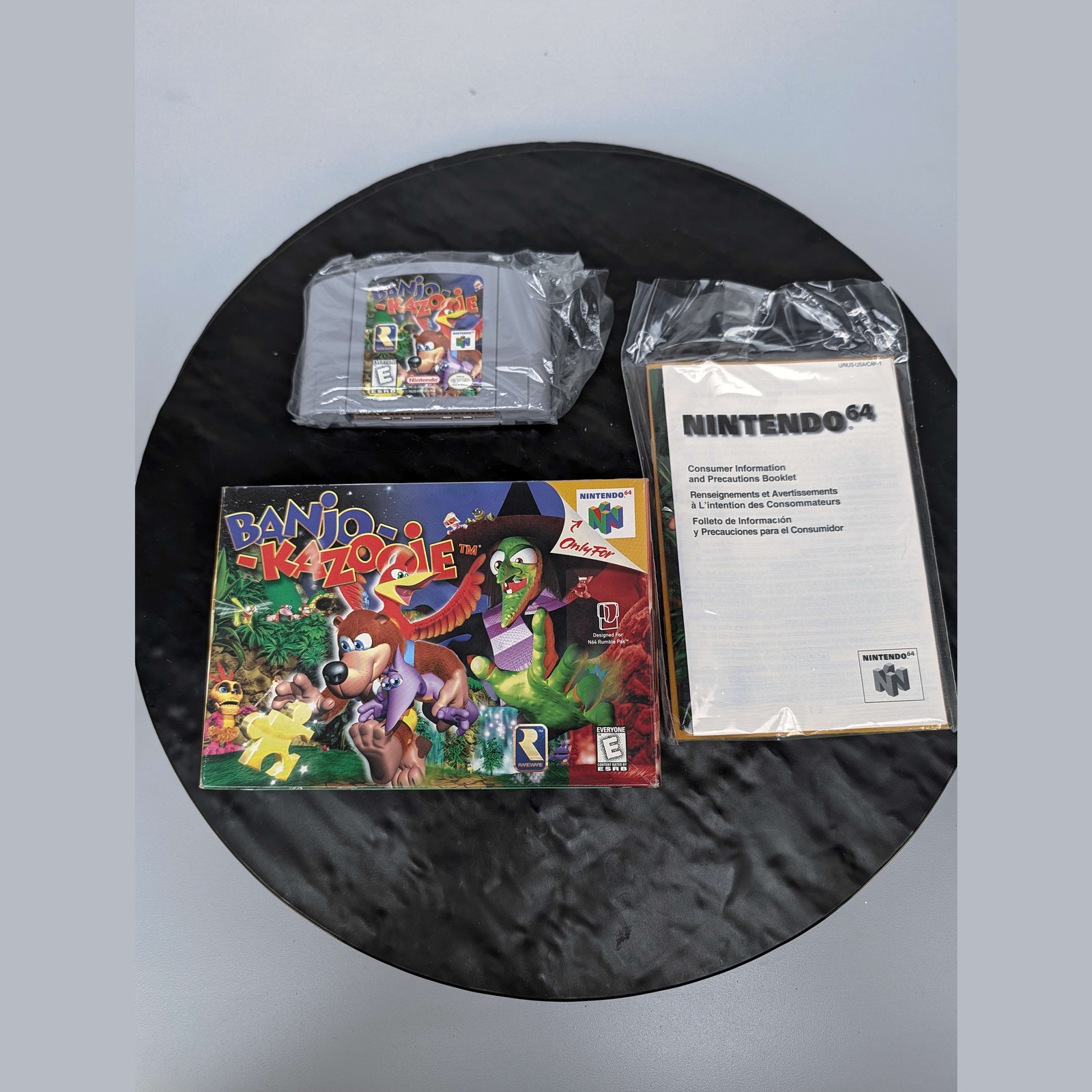 Banjo-Kazooie Nintendo 64 N64 CIB Box+Manual+Cart Authentic Tested Game ð®