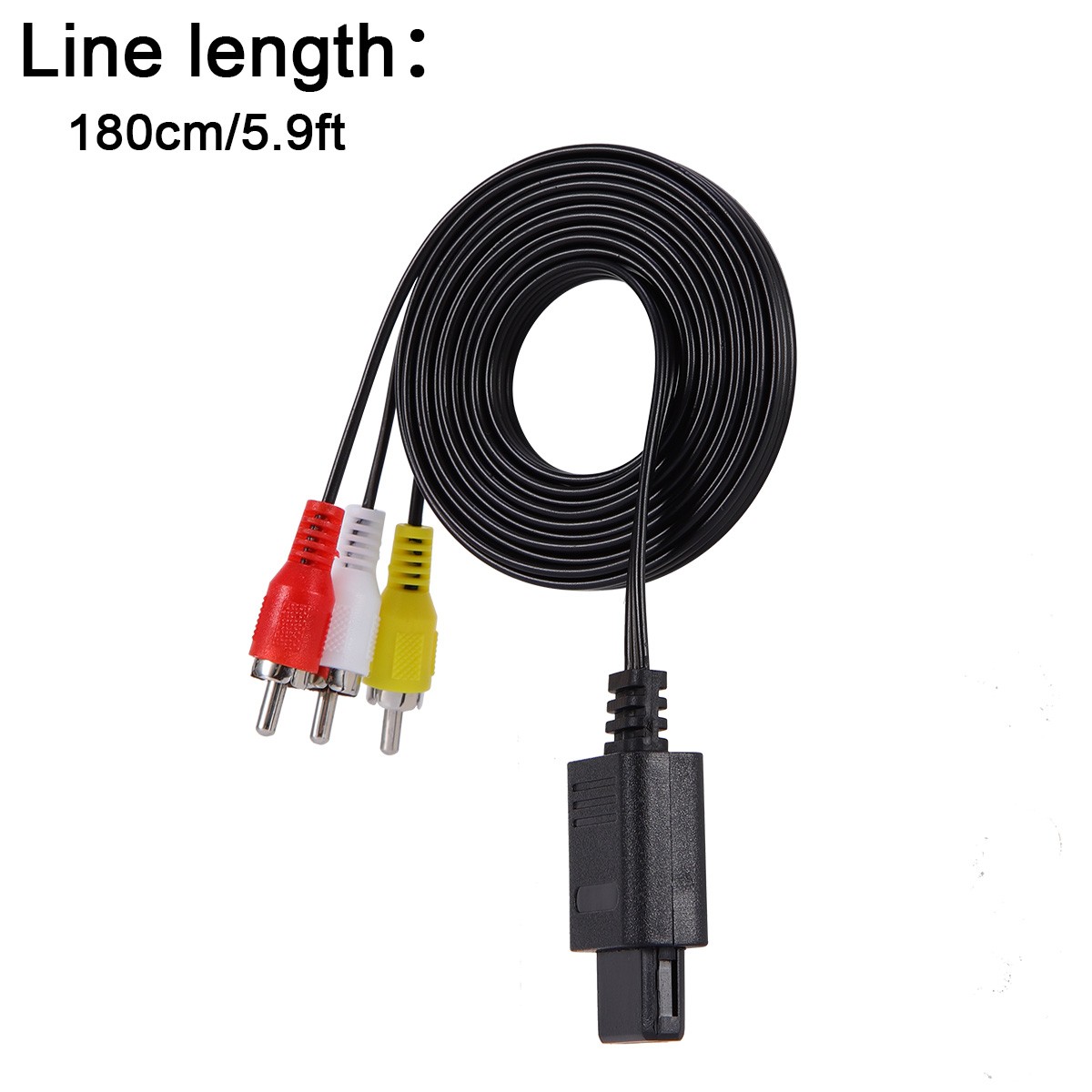 6FT RAC AV TV Audio Video Cable Cord For Super Nintendo SNES N64 Game Cube LOT