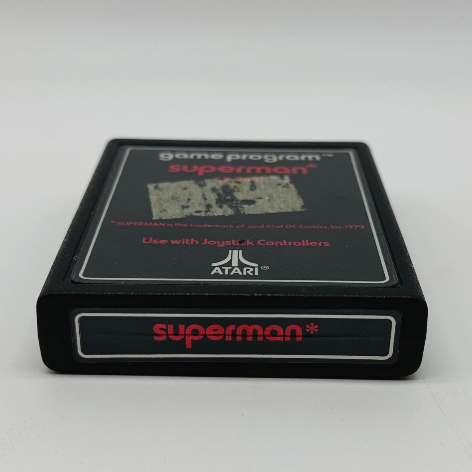 Superman Atari 2600 Video Game Cartridge 1979 Original Art DC Comics CX-2631