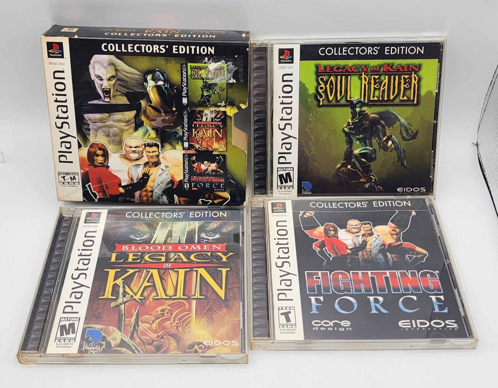 PS1 Eidos Collectors’ Edition Soul Reaver, Legacy of Kain & Fighting Force