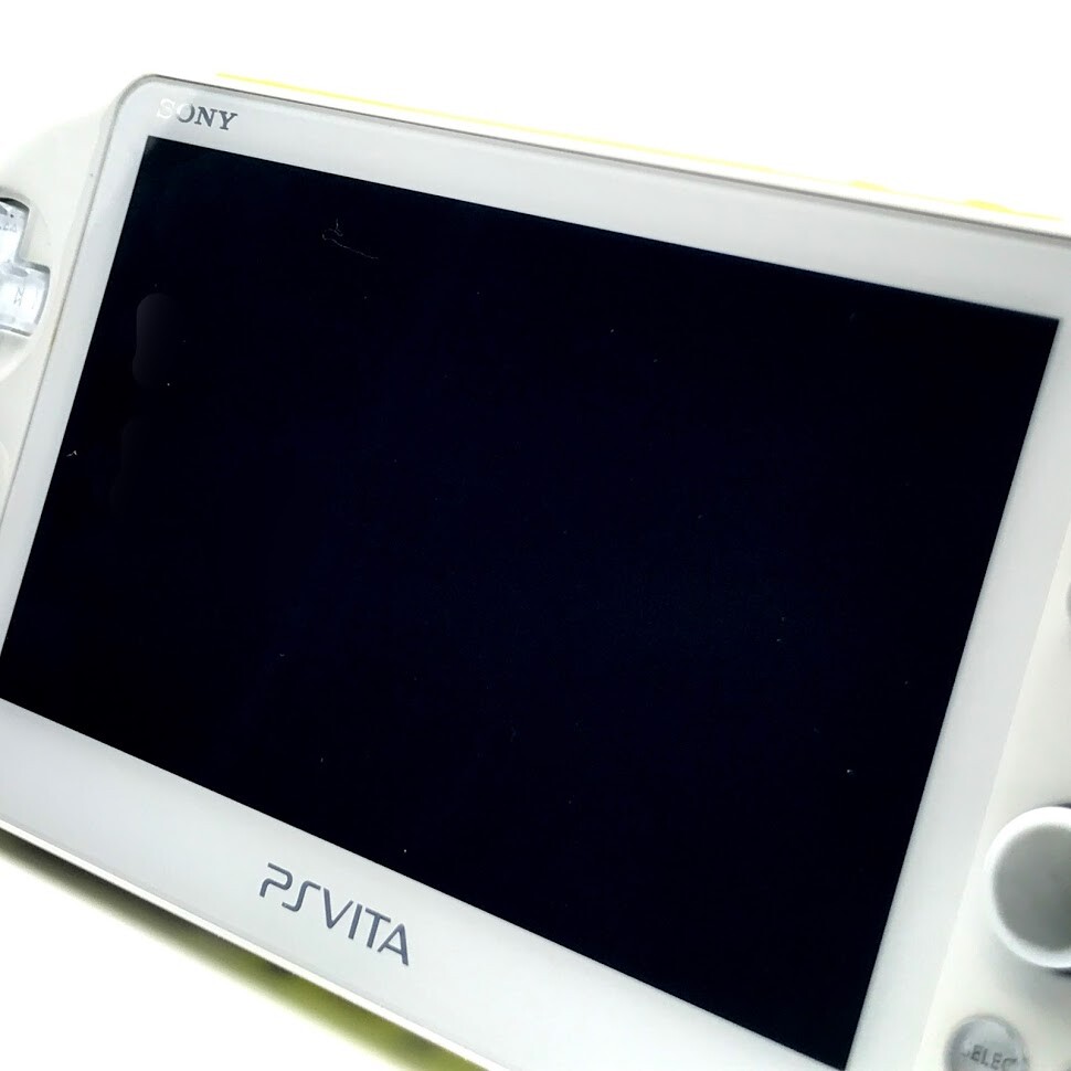 SONY PS Vita PCH-2000 Slim Lime Green White Wi-Fi LCD w/ Charger “Mint”