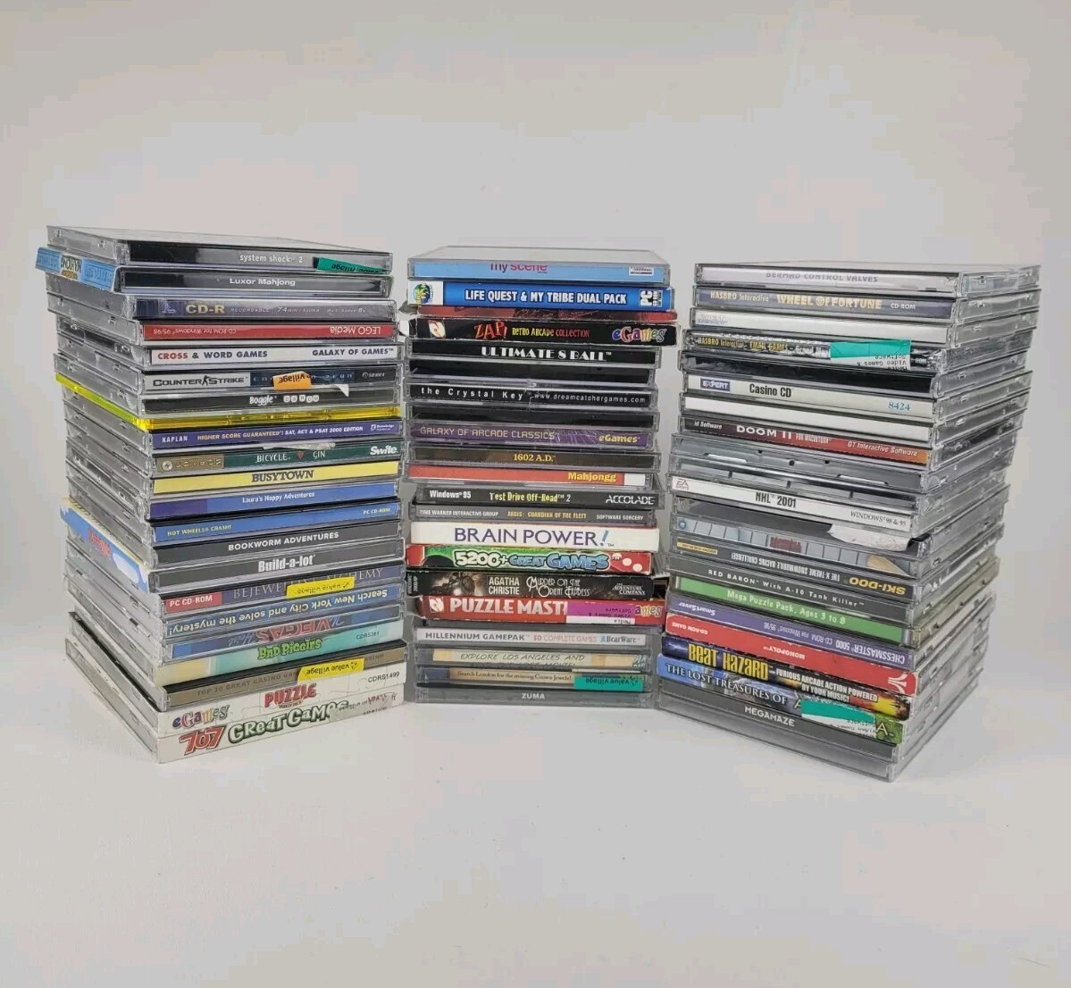 Lot Of 20+ CD-ROMS PC Games Windows Popcap Microsoft Doom Puzzles *AS IS*