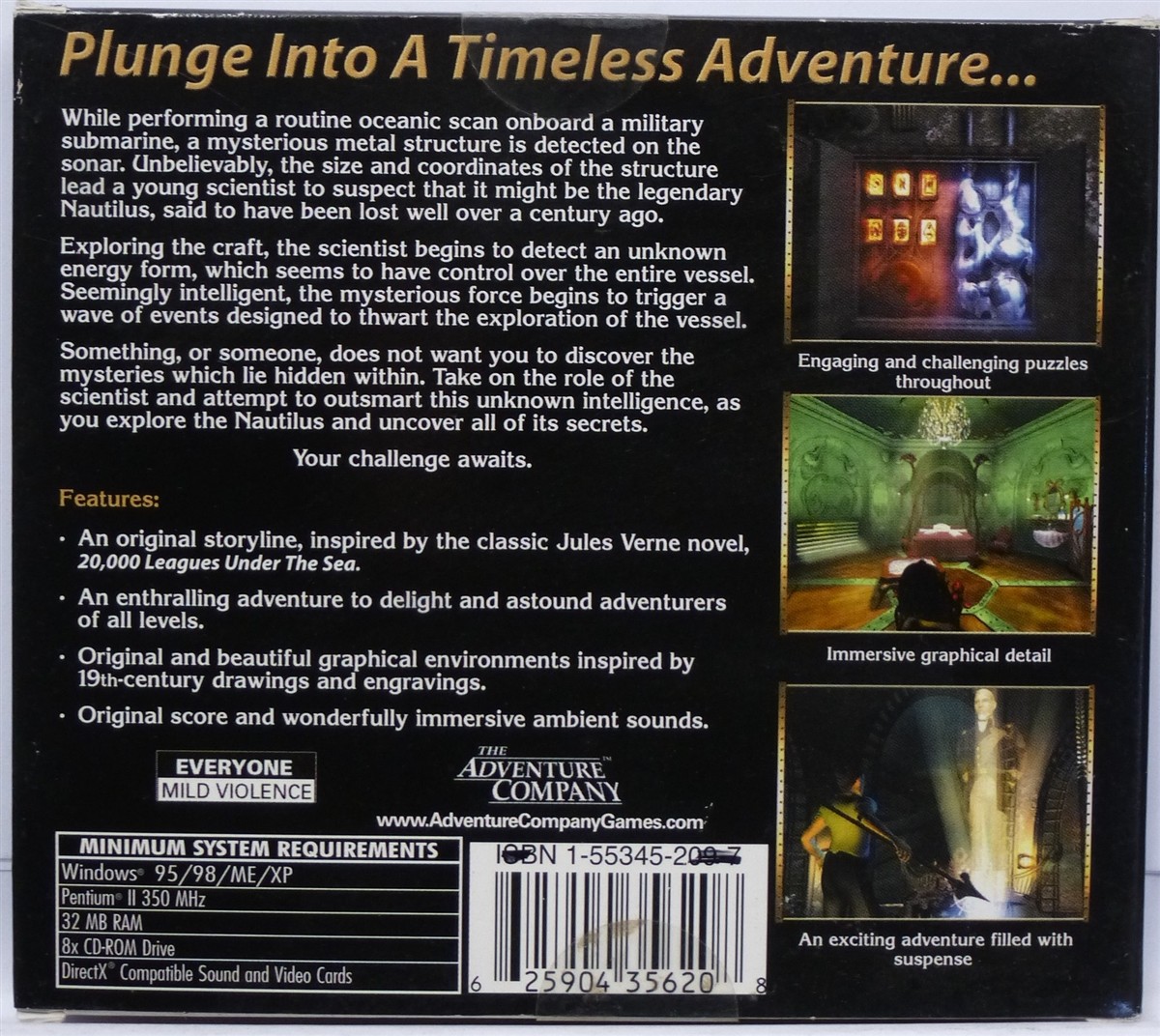 Video Game PC The Mystery of the Nautilus NEW SEALED Jewel