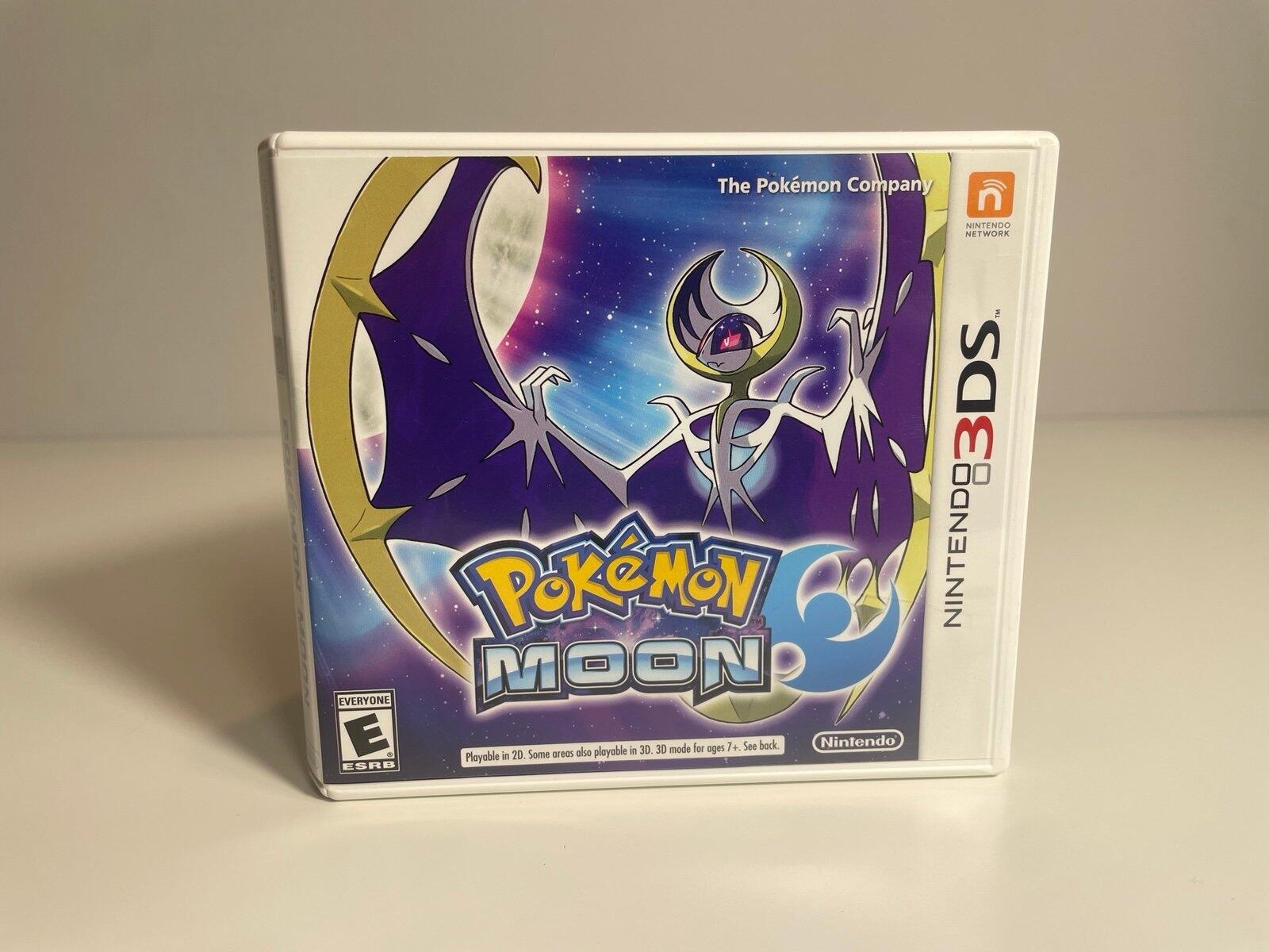 Pokémon MOON Nintendo 3DS Complete w Inserts Mint Condition Tested