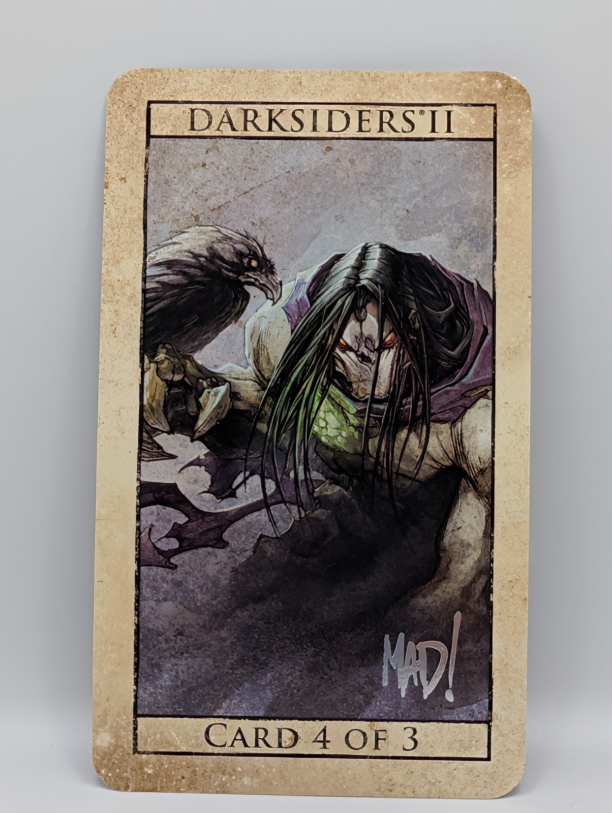 Darksiders II SDCC 2012 Secret Completion Tarot “Card 4 of 3” THQ Promo Rare