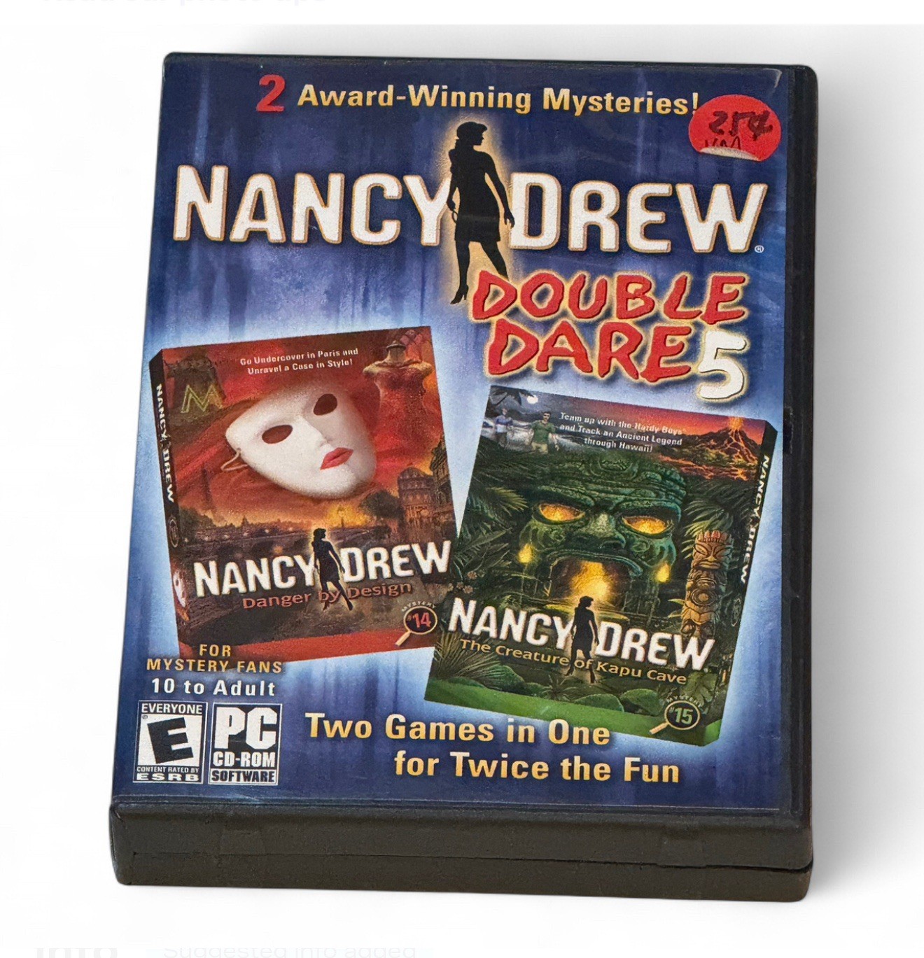 Nancy Drew: Double Dare 5 Danger By Design & The Creature of Kapu cave Free Ship