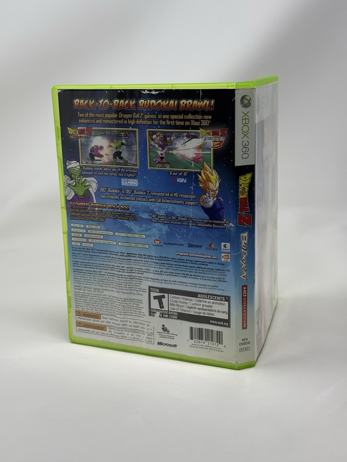 Dragon Ball Z Budokai HD Collection Microsoft Xbox 360 Complete CIB Mint Disc