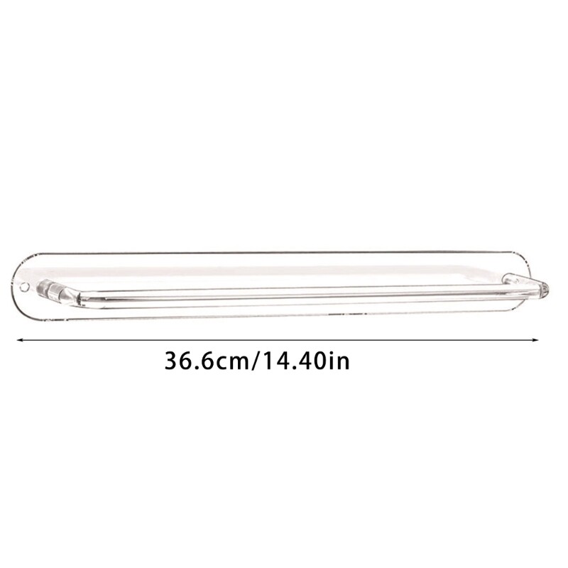 Desktop Headband Display Stand Clear Acrylic Holder Shelf for Easy Organization