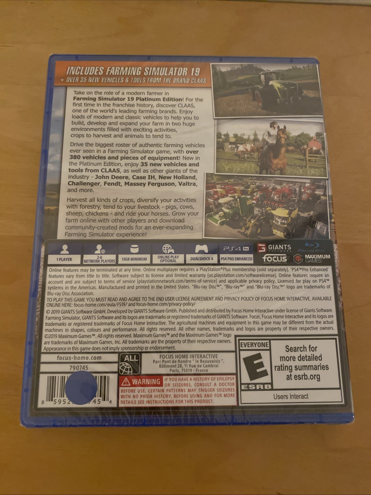 Farming Simulator 19 Platinum Edition PS4 Focus Home Interactive New Sealed