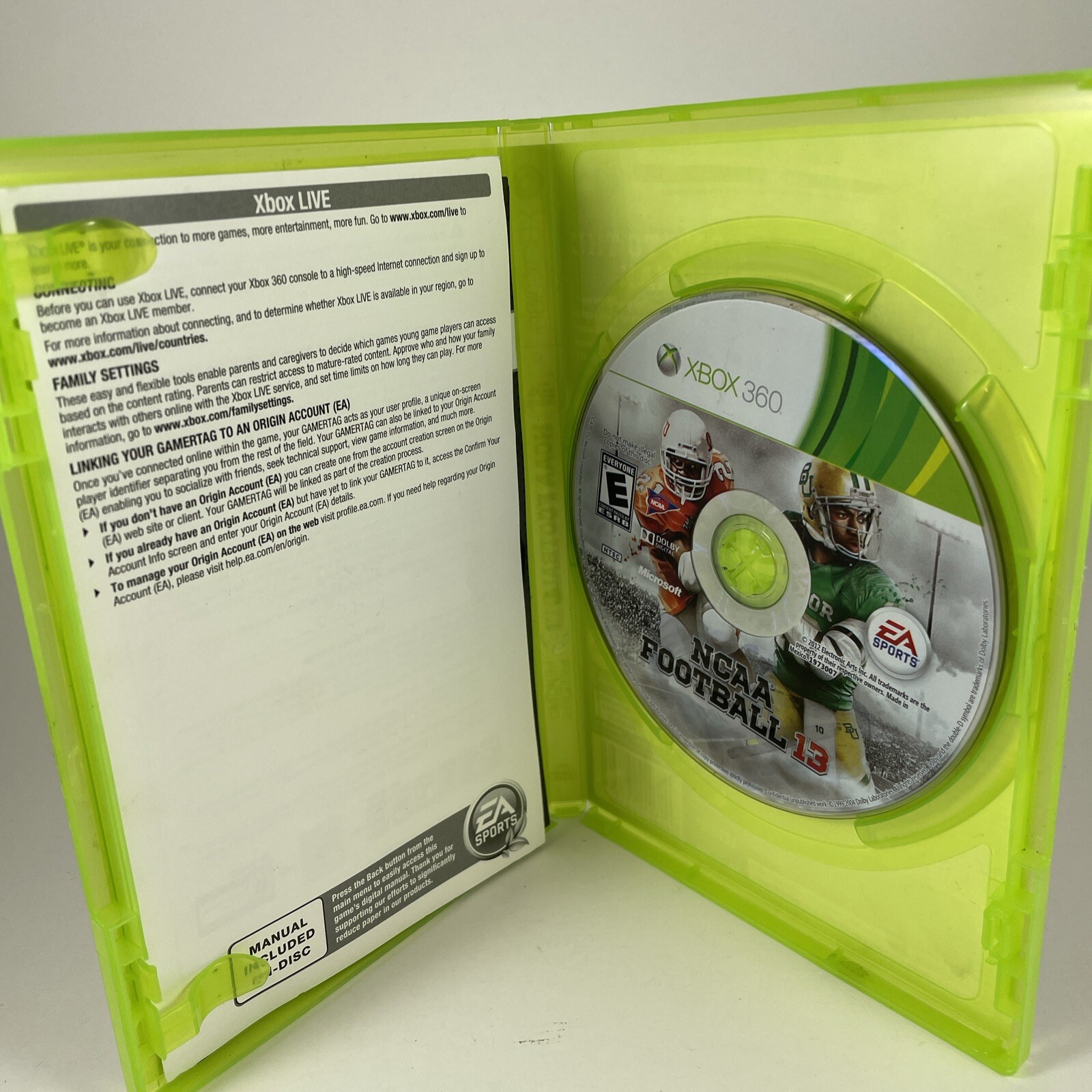 NCAA Football 13 Xbox 360 CIB Complete!