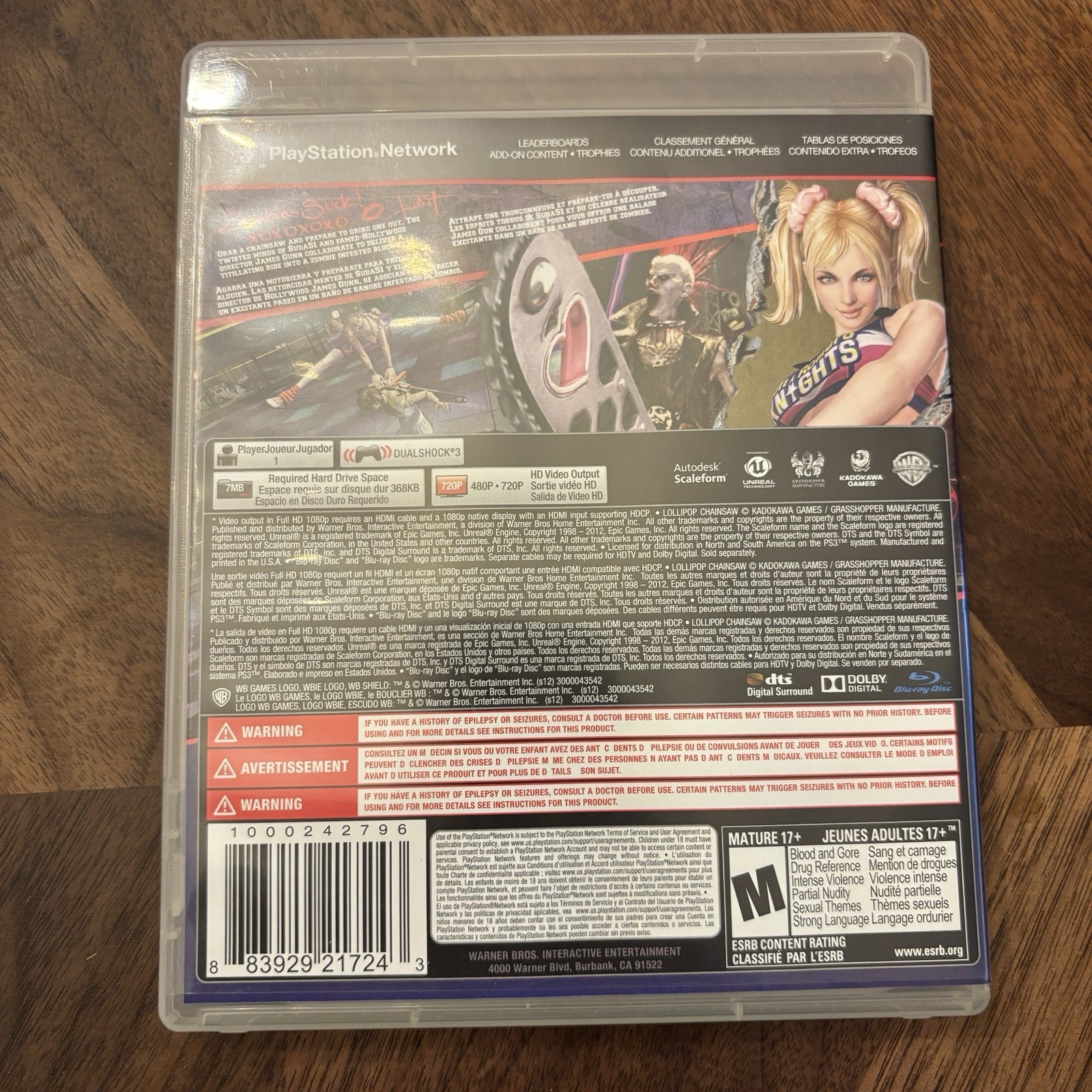 Lollipop Chainsaw (Sony PlayStation 3, 2012) PS3 CIB Complete Tested Authentic