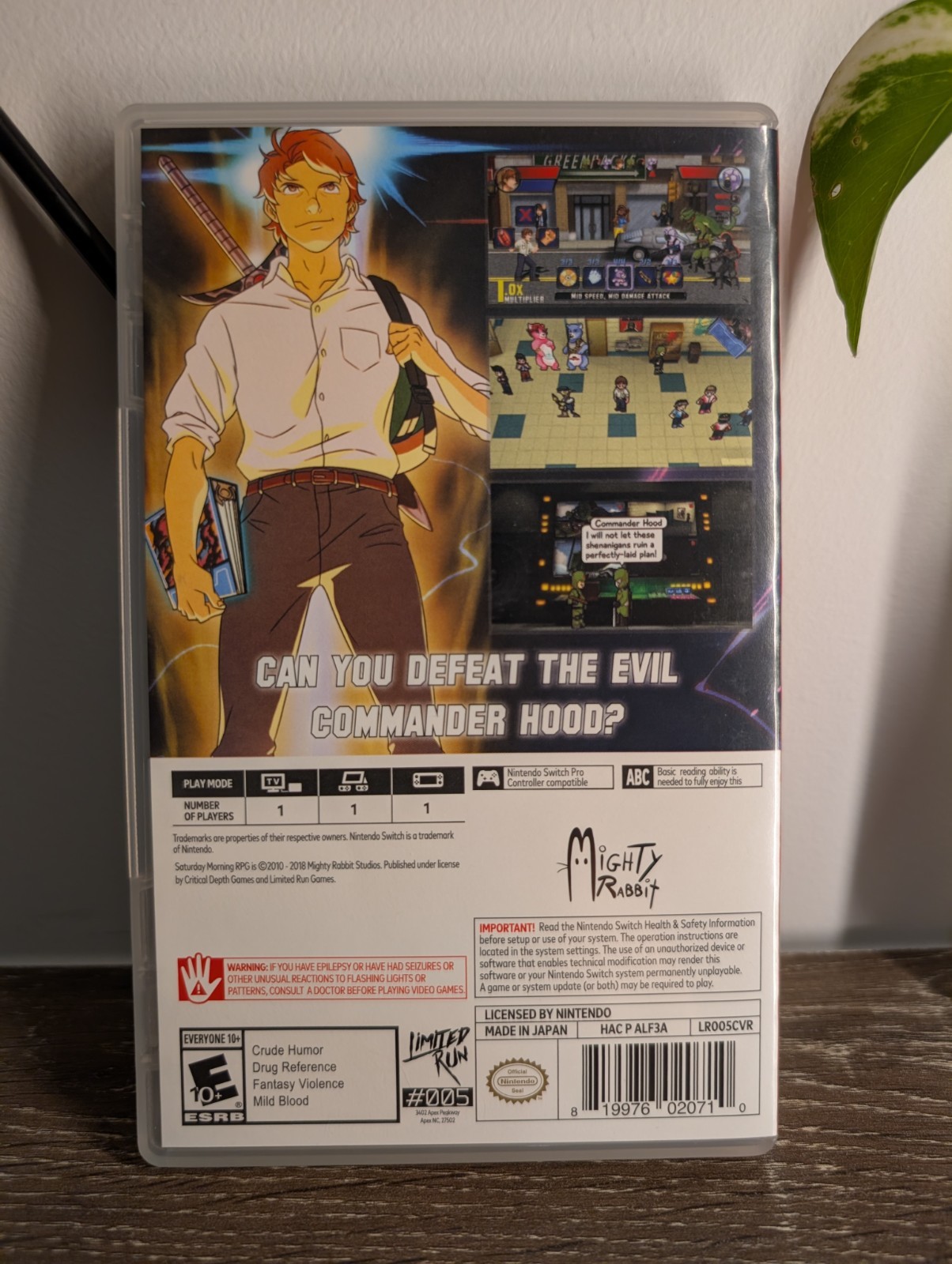 Saturday Morning RPG Nintendo Switch Game US Limited Run 005 Complete CIB Switch