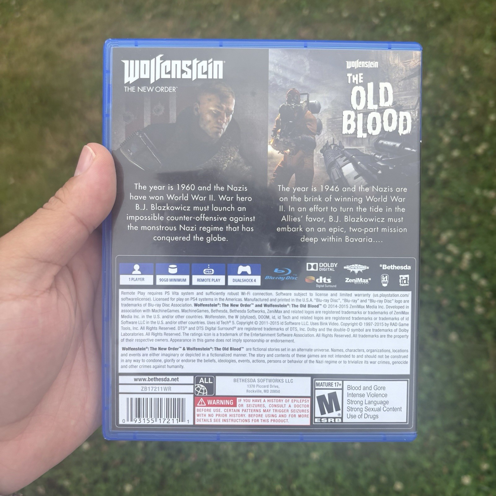 Wolfenstein The New Order + Old Blood (Sony PlayStation 4) – 2 Disc PS4