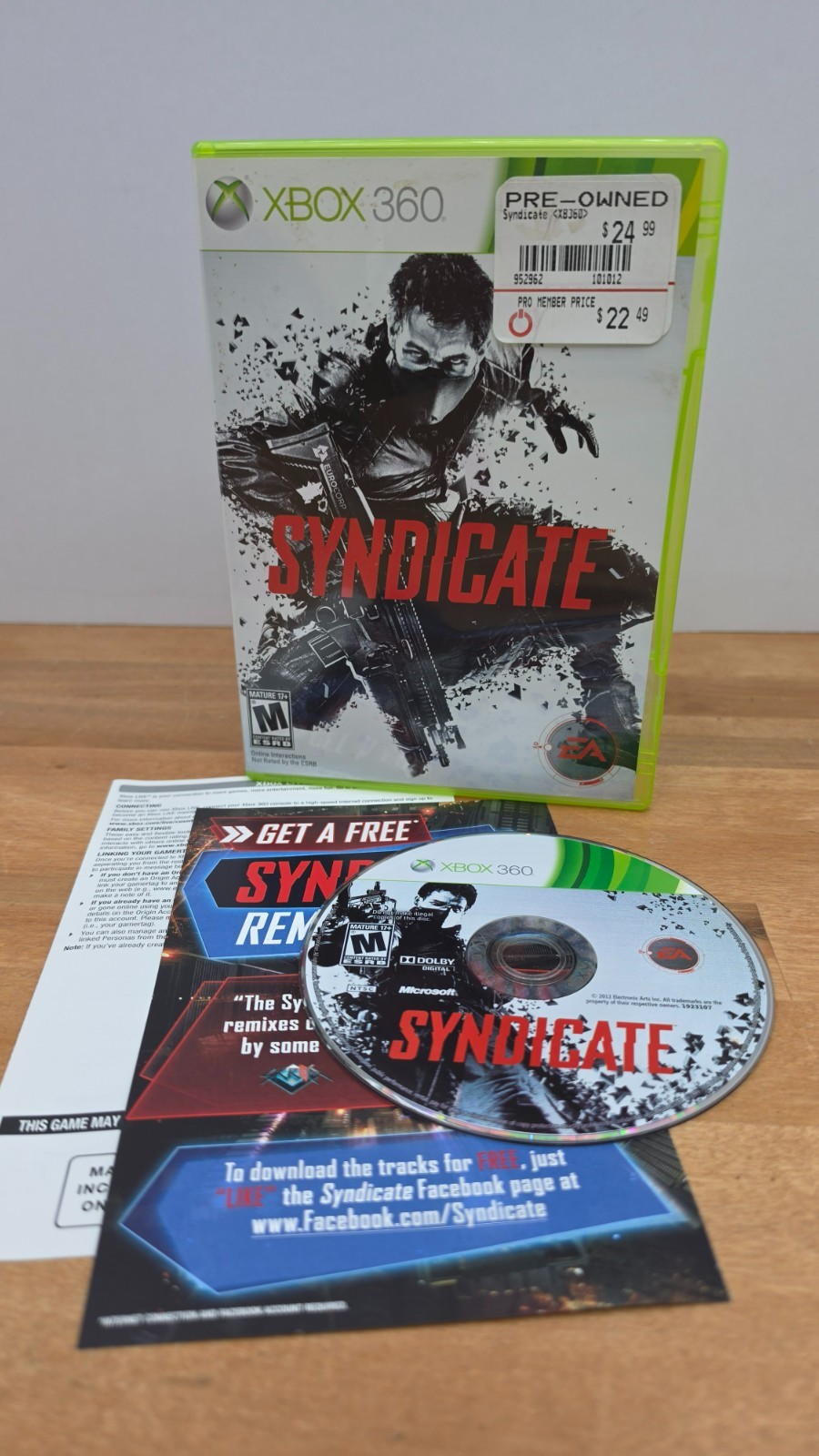 Syndicate (Microsoft Xbox 360, 2012) Xbox 360 Game