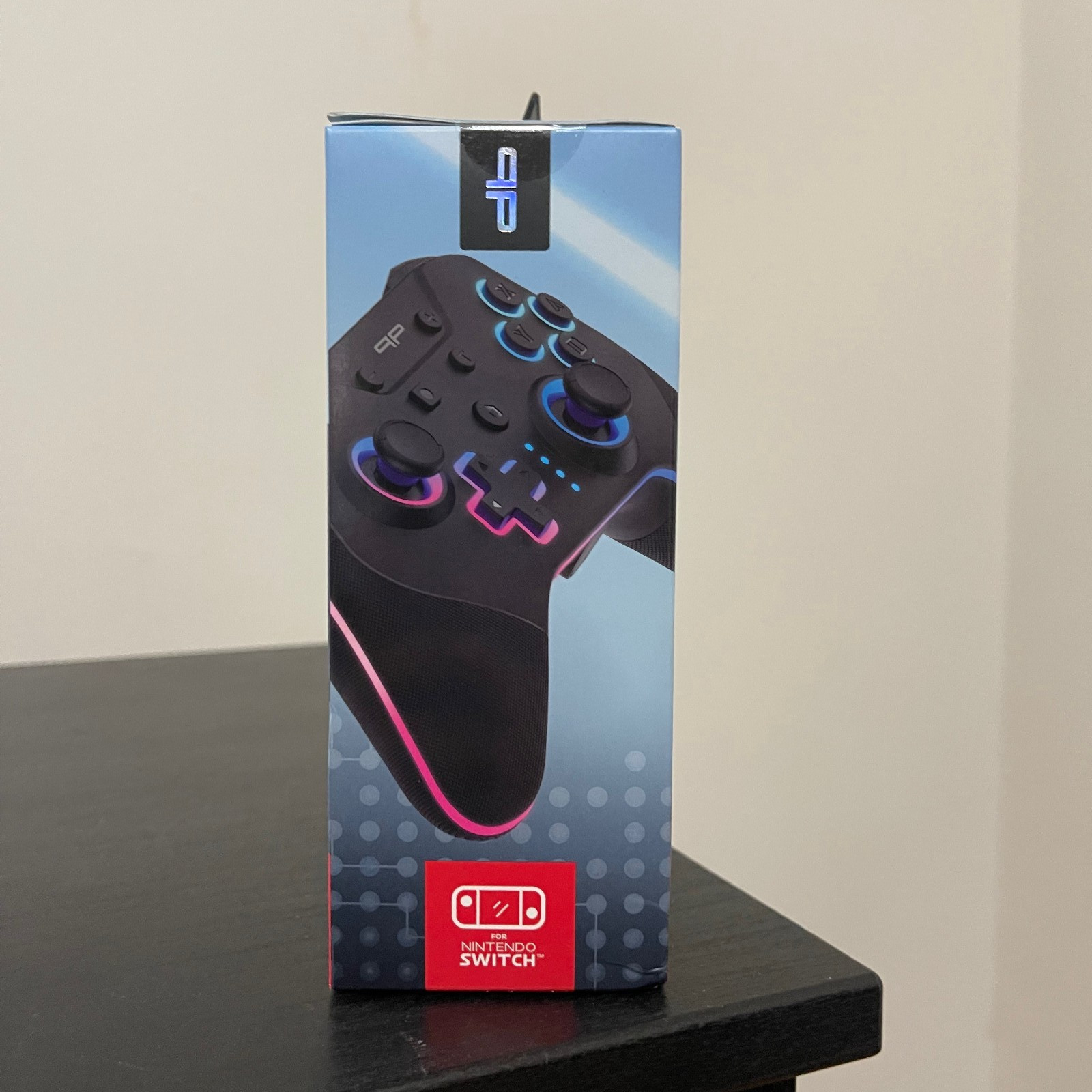 Press Play Wireless LED Gaming Remote for Nintendo Switch Black Lights Up Sealed