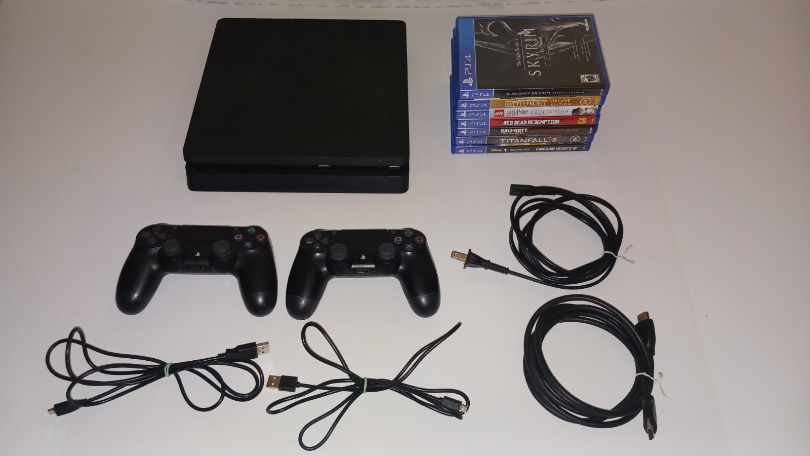 PlayStation 4 Slim PS4 500 GB Bundle – LOW FIRMWARE 8.03 w/ 7 Games Tested