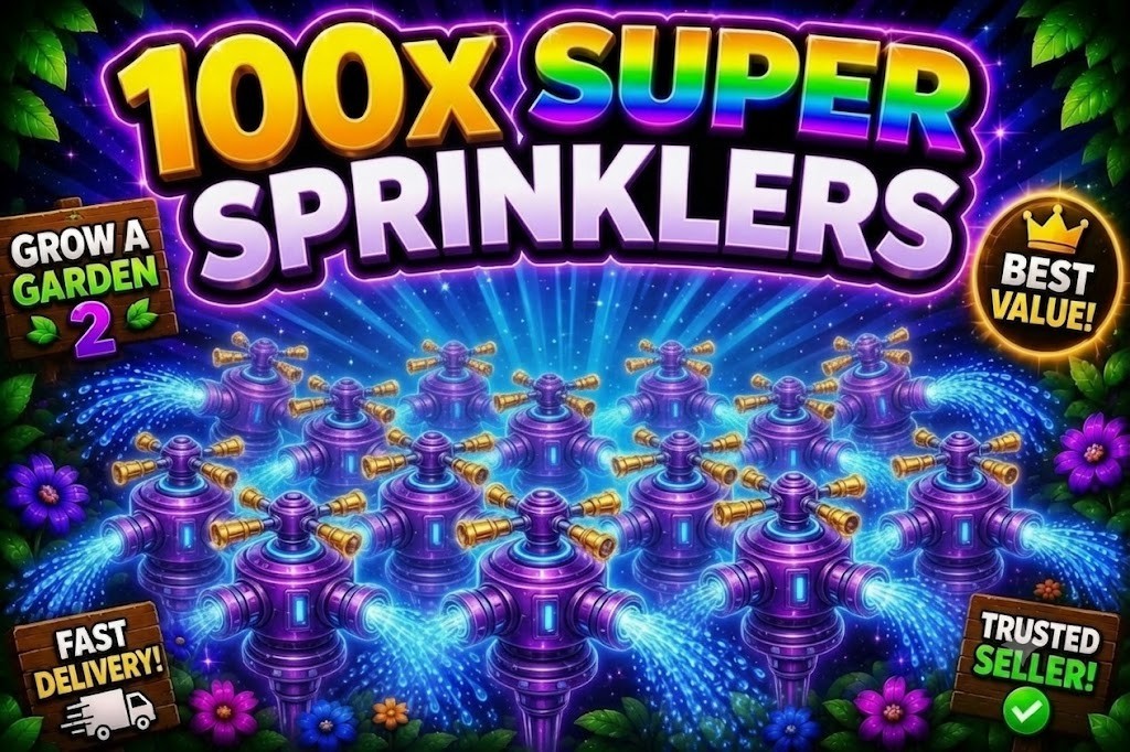 GAG2/Grow A Garden 2 | SUPER SPRINKLER – CHEAP – DIGITAL DELIVERY | ROBLOX