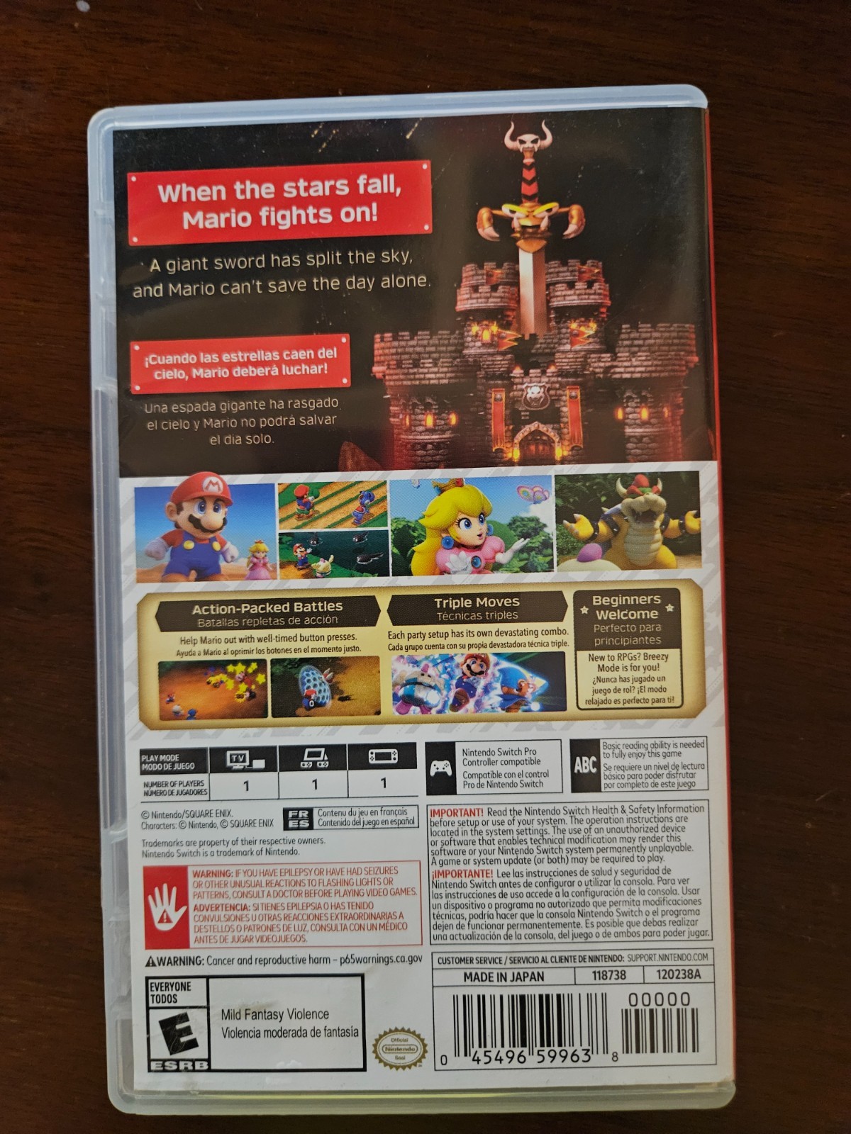 Super Mario RPG – Switch Game / Tested & Cleaned
