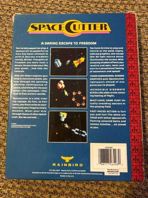 SPACE CUTTER AMIGA GAME W/ BOX + PAPERS CLASSIC COMPUTER SEE PICS