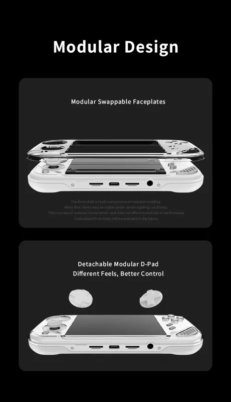 MINILOONG POCKET 1 Modular Retro Handheld Emulator 4″ 4:3 IPS RGB Hall Joystick
