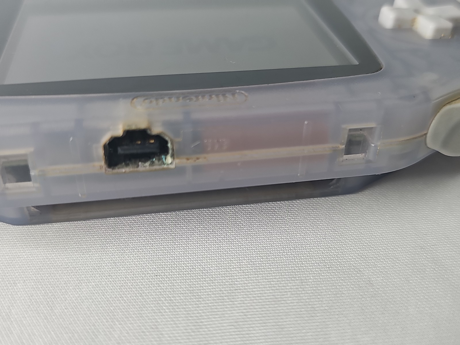Nintendo Game Boy Advance Handheld Gaming Console Clear Glacier Gray | AGB-001