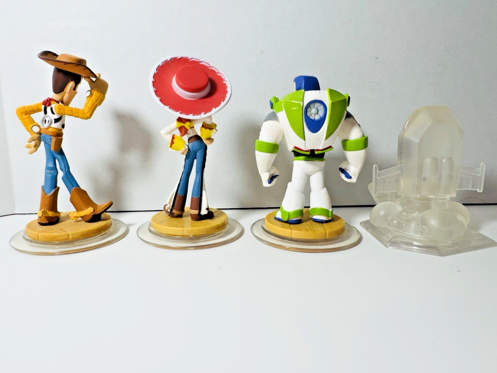 Disney Infinity Toy Story Woody, Jessie, Buzz & Playset Crystal Lot