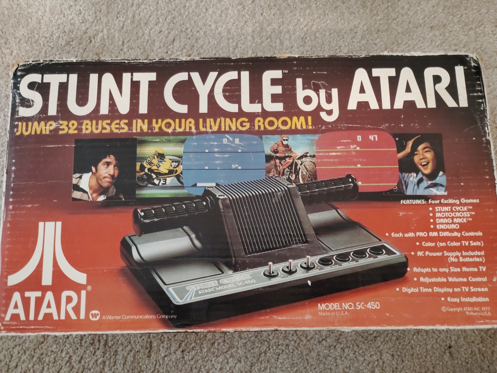 Atari SC-450 Stunt Cycle vintage home console video game 1978