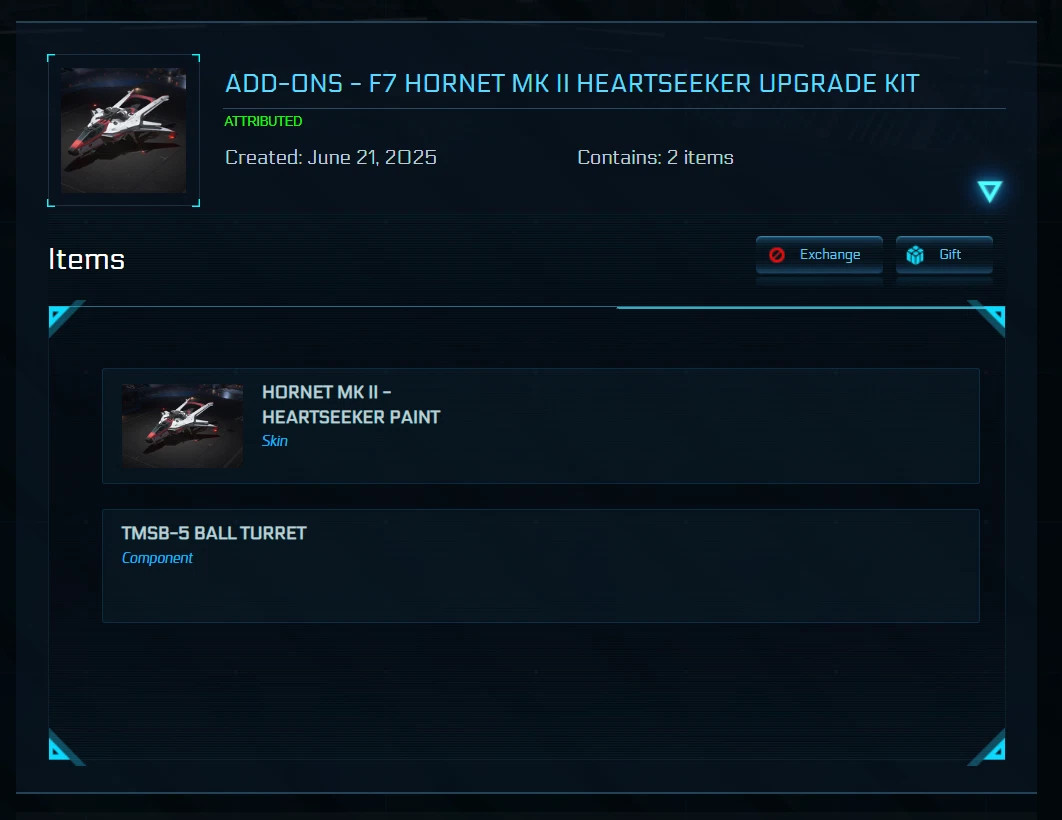 STAR CITIZEN – F7C-M HORNET MK II / MK 2 HEARTSEEKER UPGRADE KIT