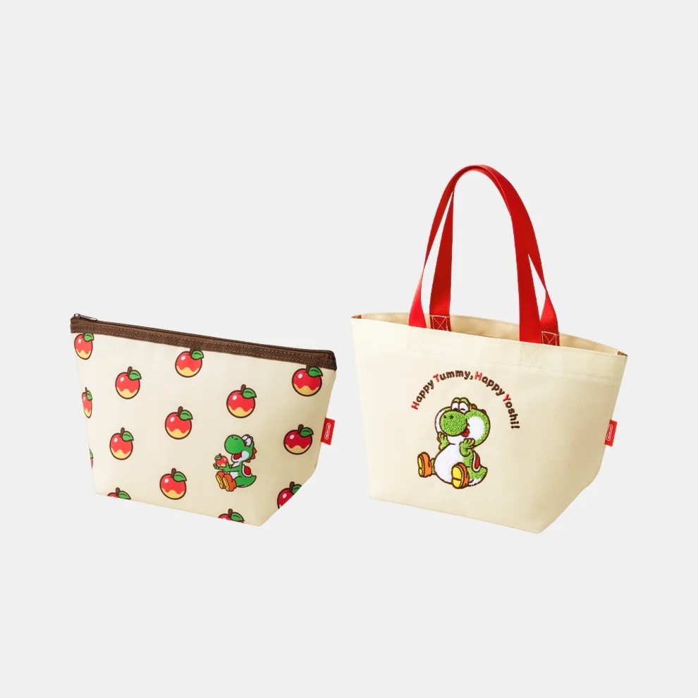 Yoshi Insulated Tote Bag & Cooling Gel Pack Set Super Mario Nintendo Japan 2026